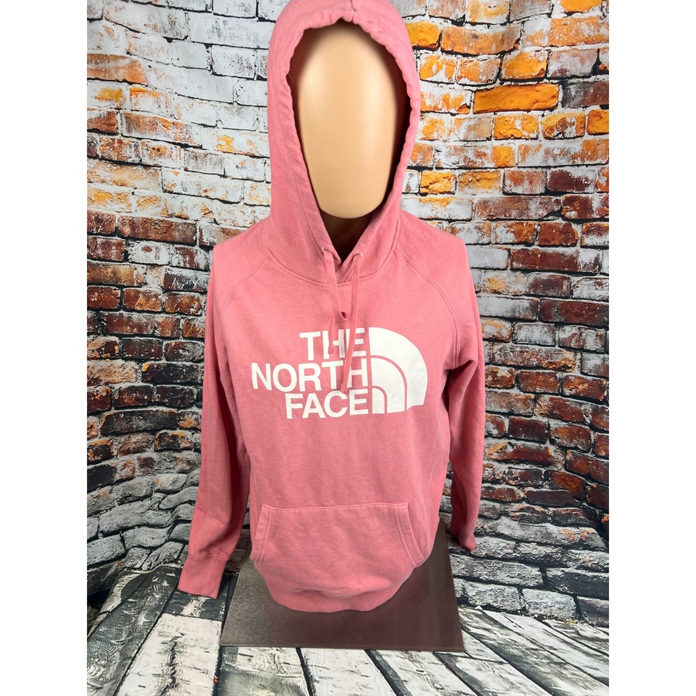 The North Face Womens Pink Half Dome Logo Pullover Hoodie Sweatshirt Size M